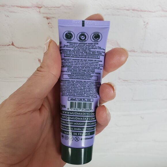Mudmasky Midnight Hand Mask 40 ml / 1.35 oz Sealed FULL SIZE - Picture 6 of 8